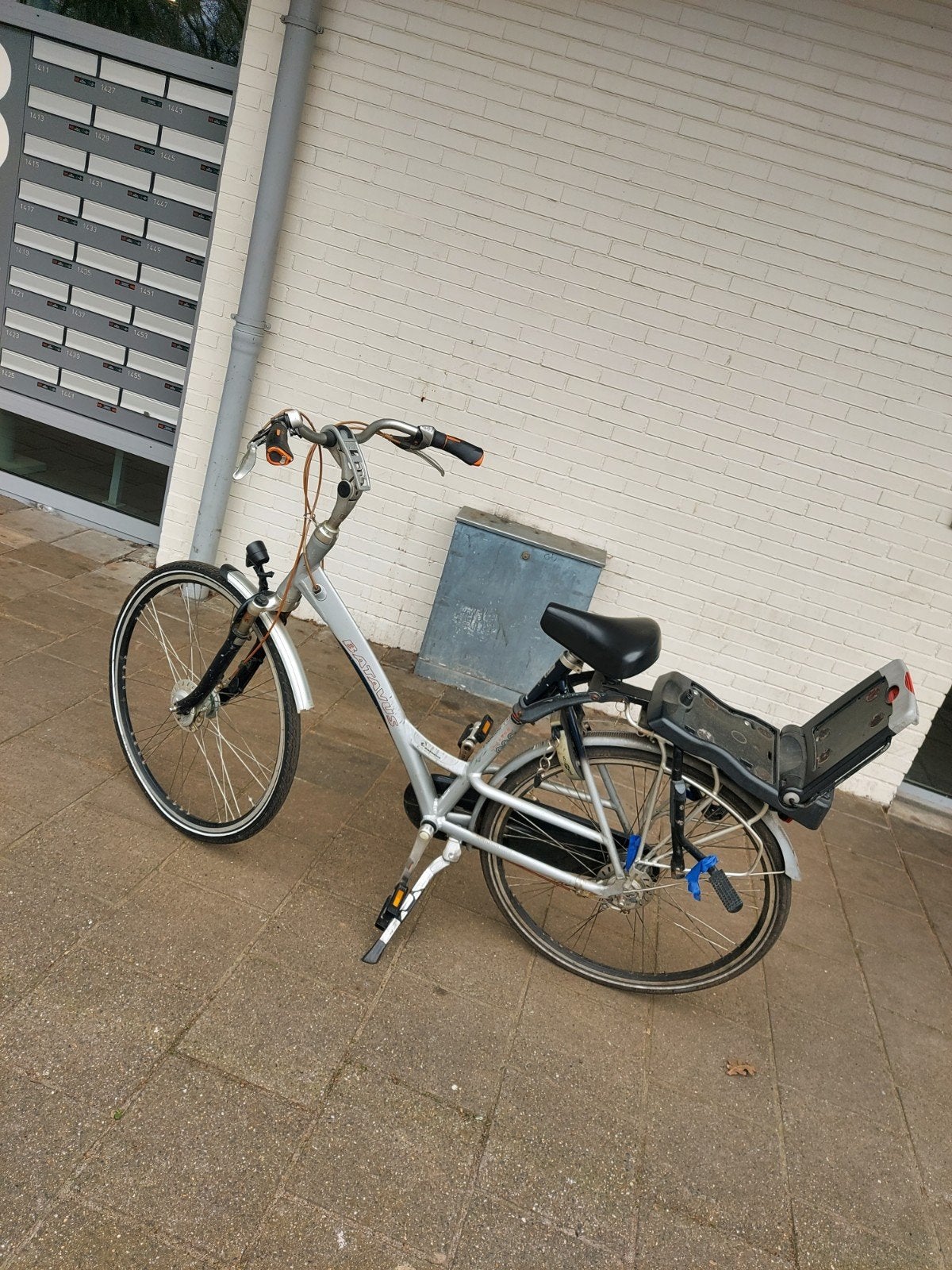 Batavus fiets met kinderzitje, Fietsen en Brommers, Ophalen, Velgrem, Versnellingen, Batavus