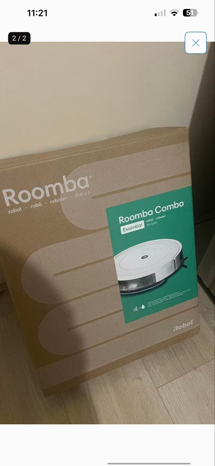 Roomba Robotstofzuiger met dweilfunctie, Witgoed en Apparatuur, Stofzuigers, IRobot, Ophalen of Verzenden, Zo goed als nieuw, Robotstofzuiger