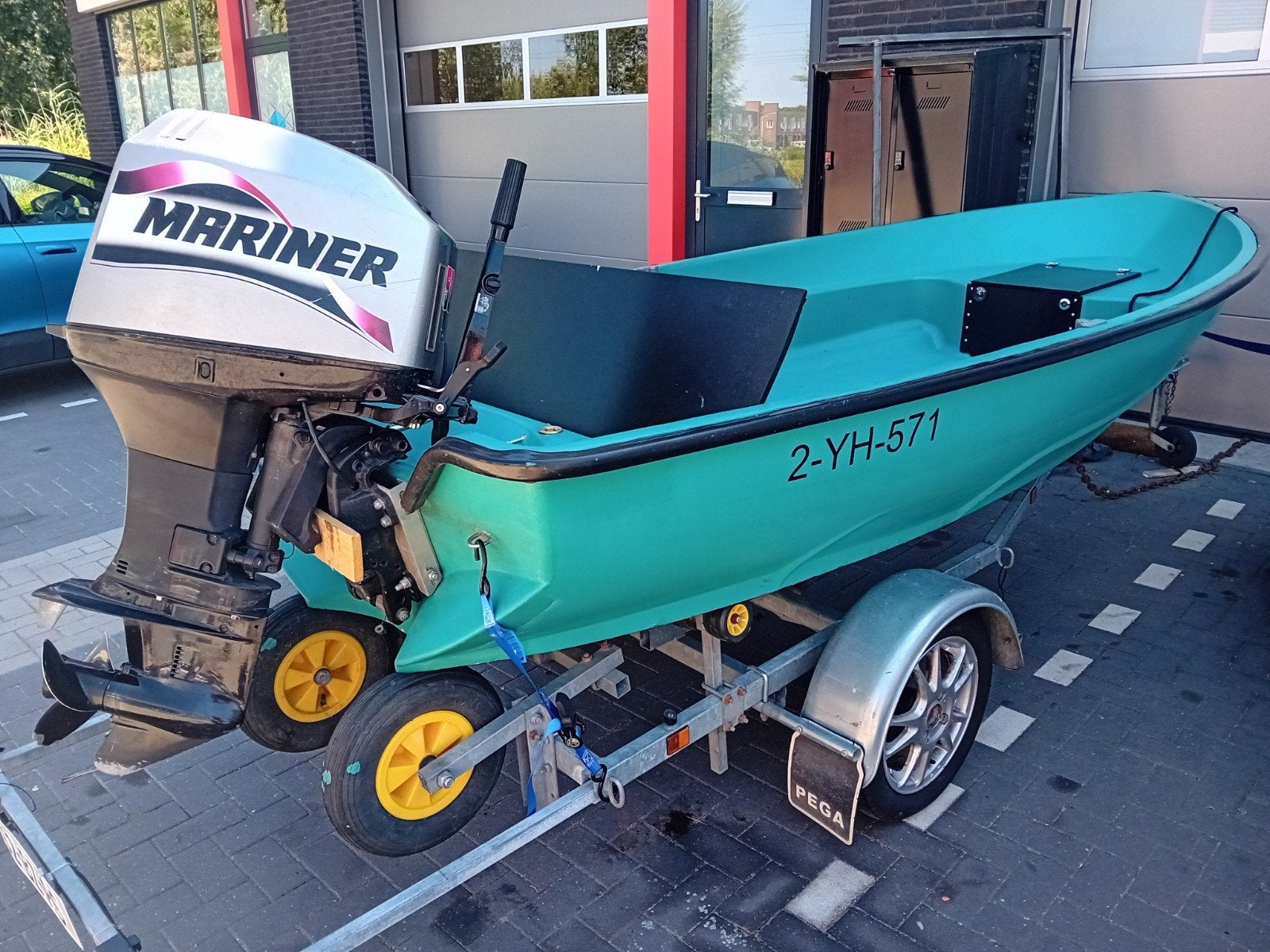 with 300 kmv met 50 pk mariner, Ophalen, ., Zo goed als nieuw, .