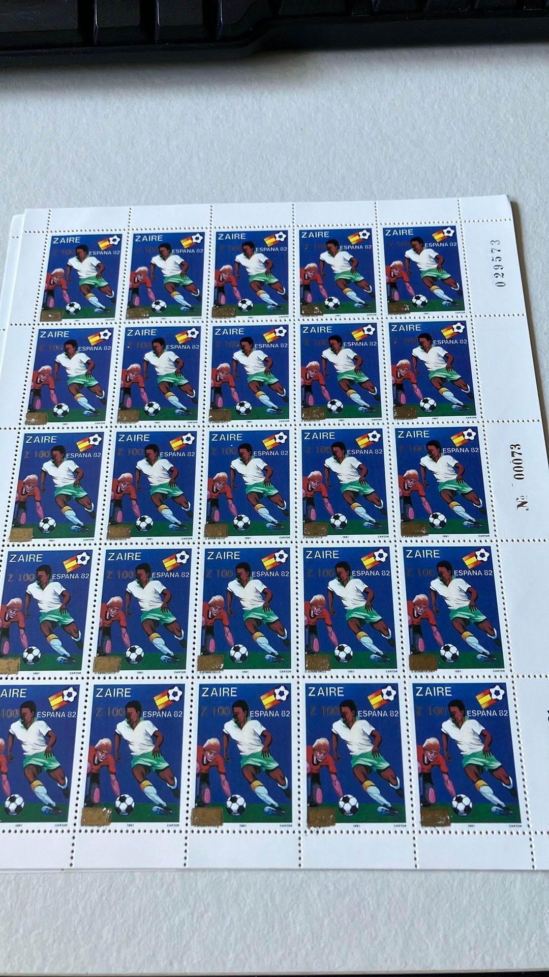 Zaïre stampworld 999 postris 9 vellen, Ophalen of Verzenden, Buitenland