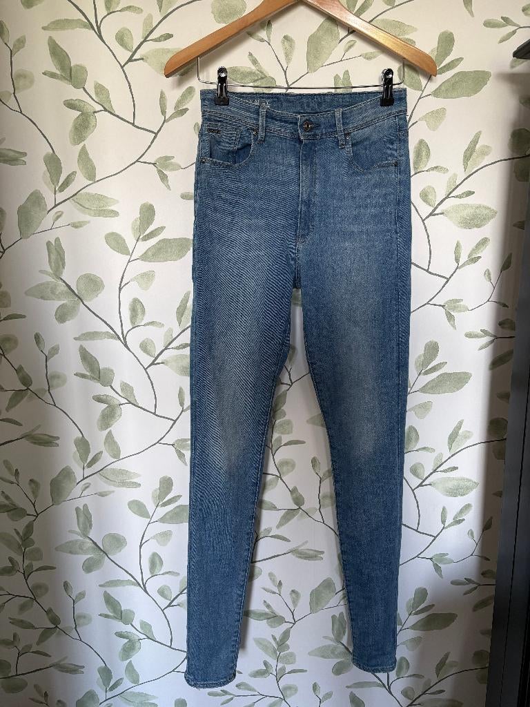 G-star Kafey spijkerbroek Ultra high skinny 28 lengte 34, Blauw, Ophalen of Verzenden, Zo goed als nieuw, W28 - W29 (confectie 36)