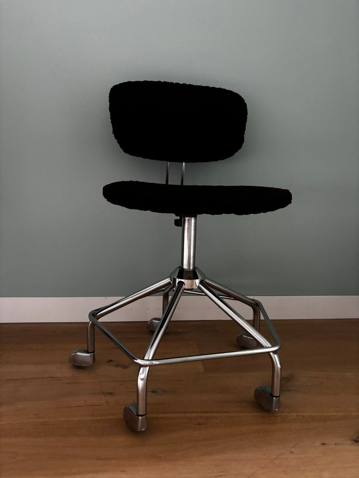 Bureaustoel vintage in top staat! In hoogte verstelbaar!, Huis en Inrichting, Stoelen, Ophalen, Gebruikt, Bruin, Eén