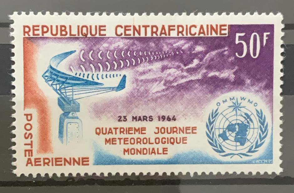 Centraal Afrikaanse Republiek - meteorologie, Ophalen of Verzenden, Overige landen, Postfris