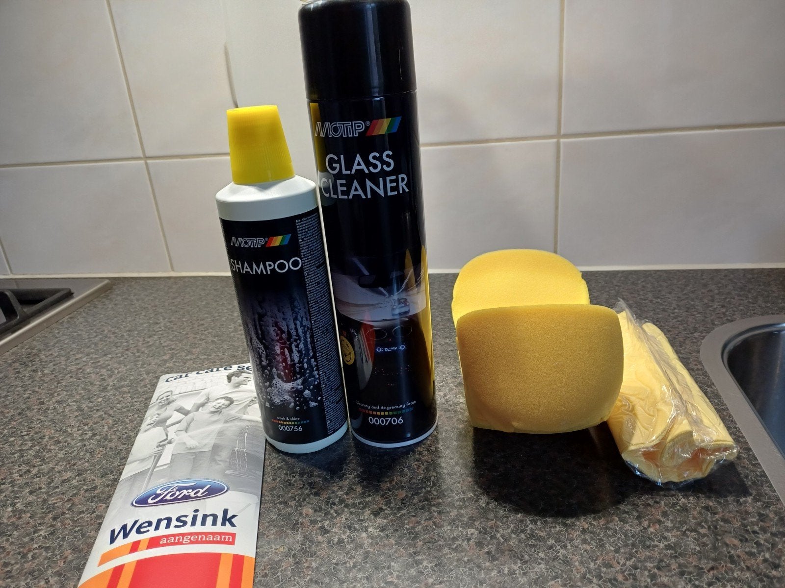 Te koop auto wassen spul voor 5,00 euro, Auto diversen, Ophalen, Nieuw