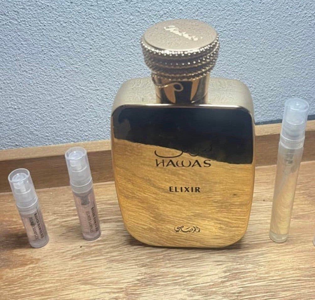 Rasasi - Hawas Elixir samples 1-5ml, Ophalen of Verzenden, Zo goed als nieuw