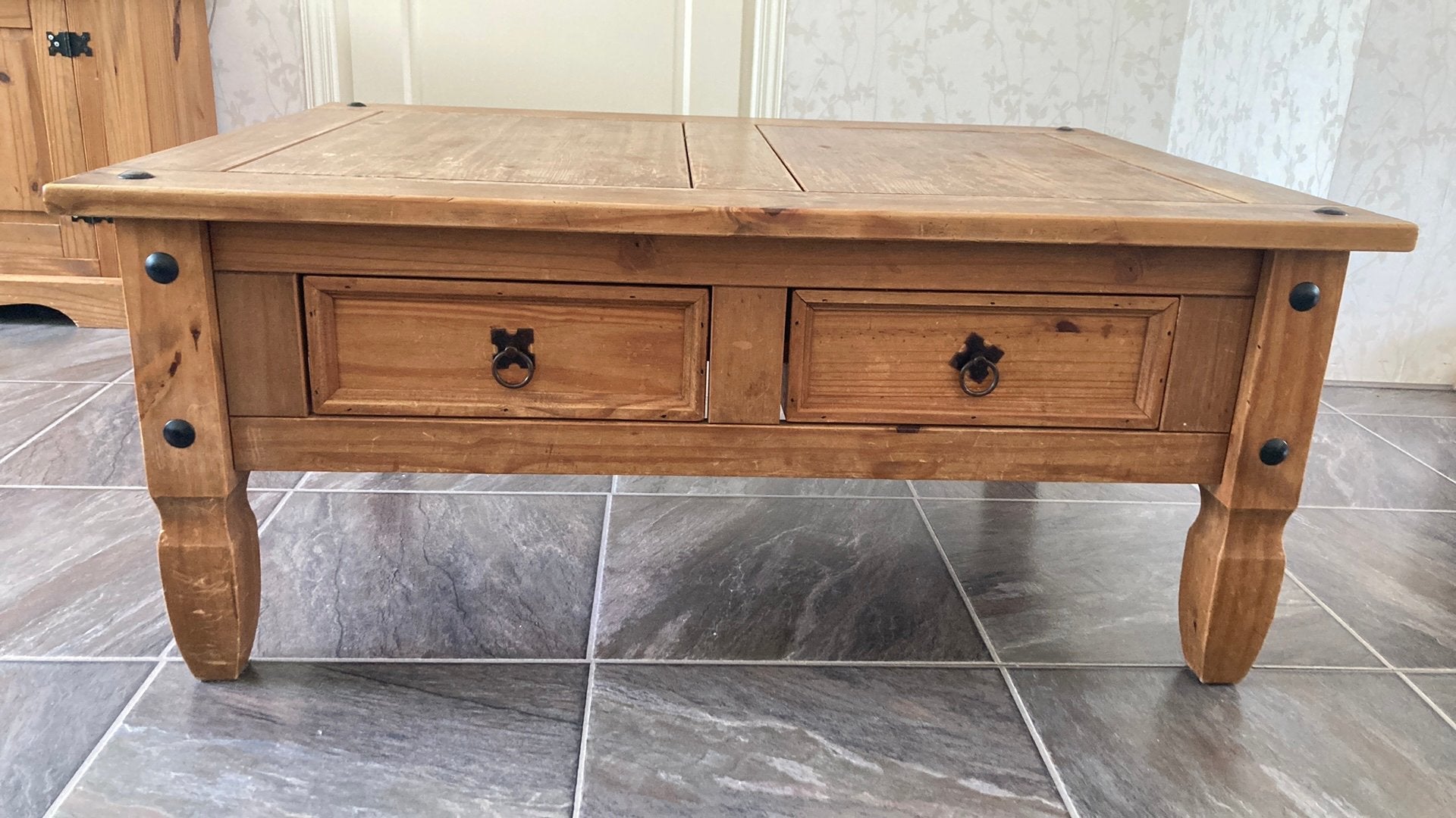 Gratis Mexicaans grenen salontafel, Ophalen, Mexicaans, Gebruikt, 100 tot 150 cm