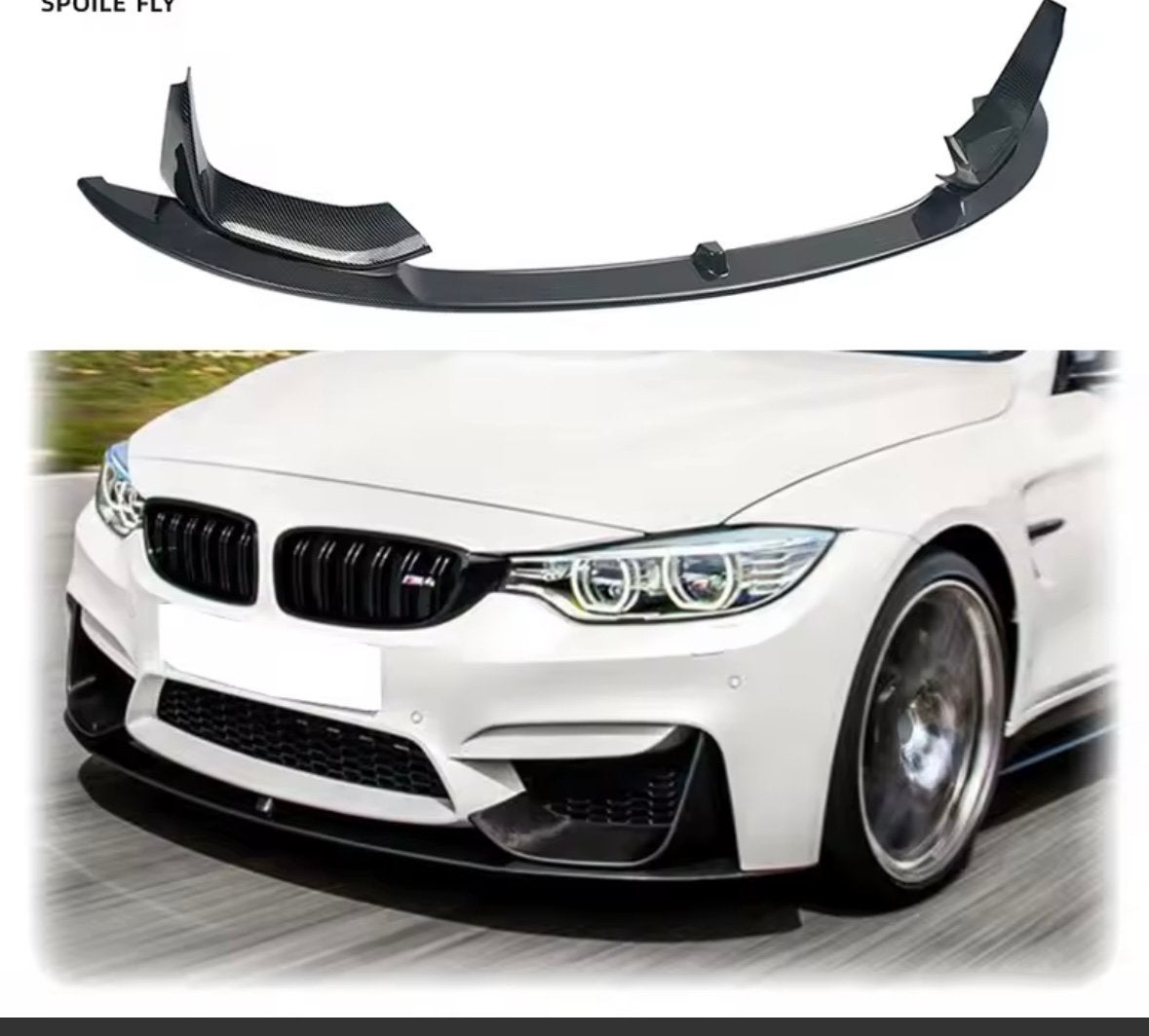 Bmw m3 f80 m4 f82 carbon front splitter, lip spoiler, Ophalen of Verzenden