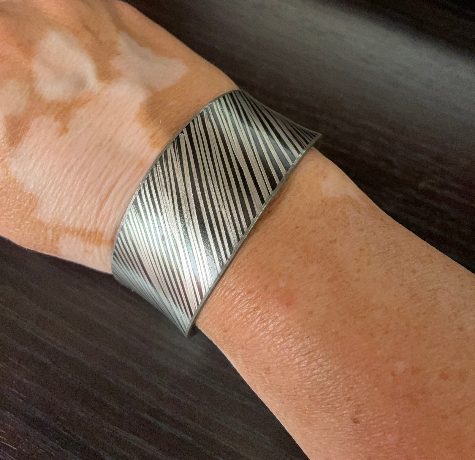 Vintage armband van Tin - maker Jørgen Jensen, Ophalen of Verzenden, Gebruikt, Zilver, Overige materialen
