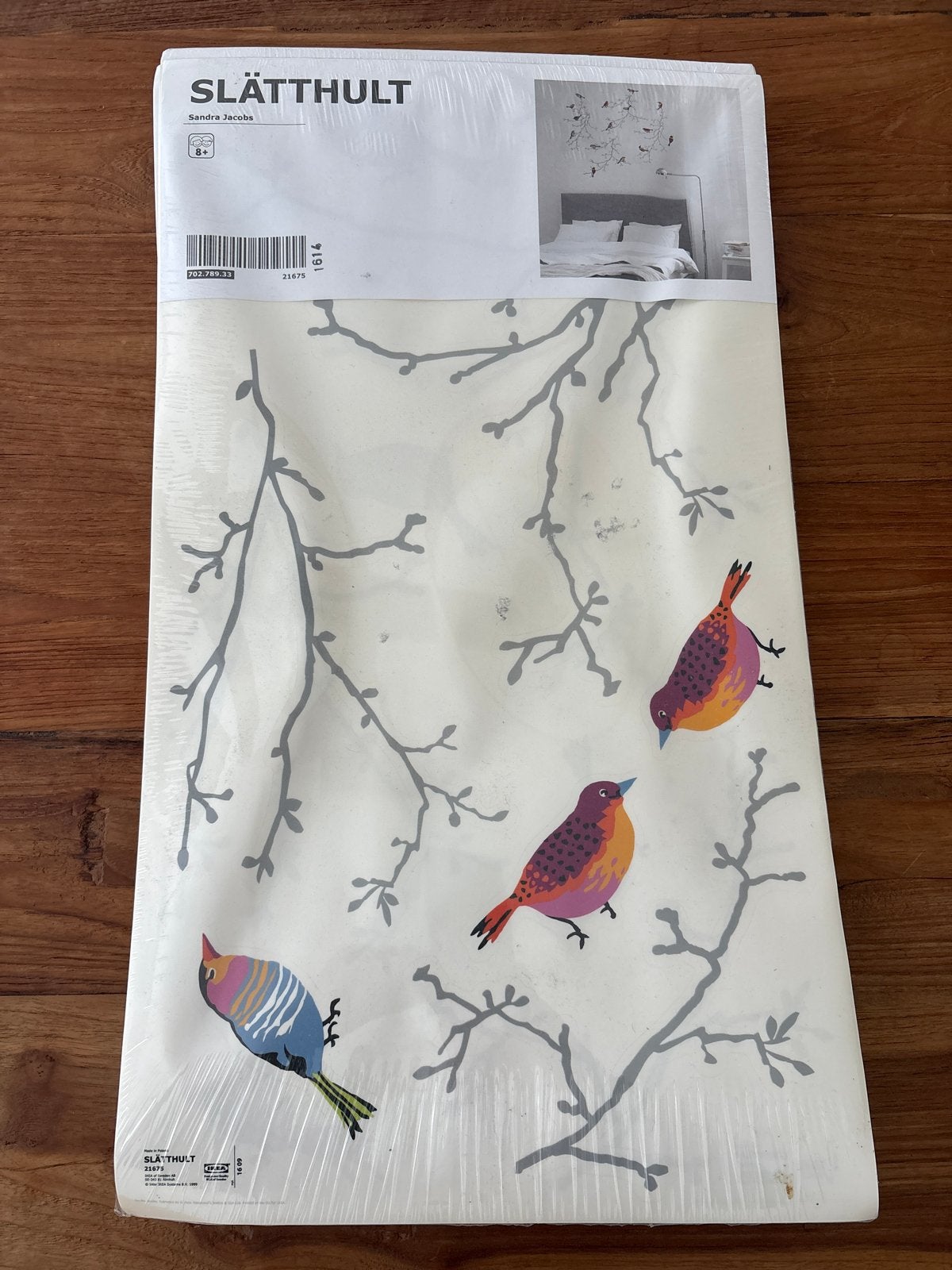 5 stuksIKEA Slätthult Muursticker Tak met Vogels - Nieuw, Huis en Inrichting, Ophalen, Meerkleurig, Kunststof, Modern