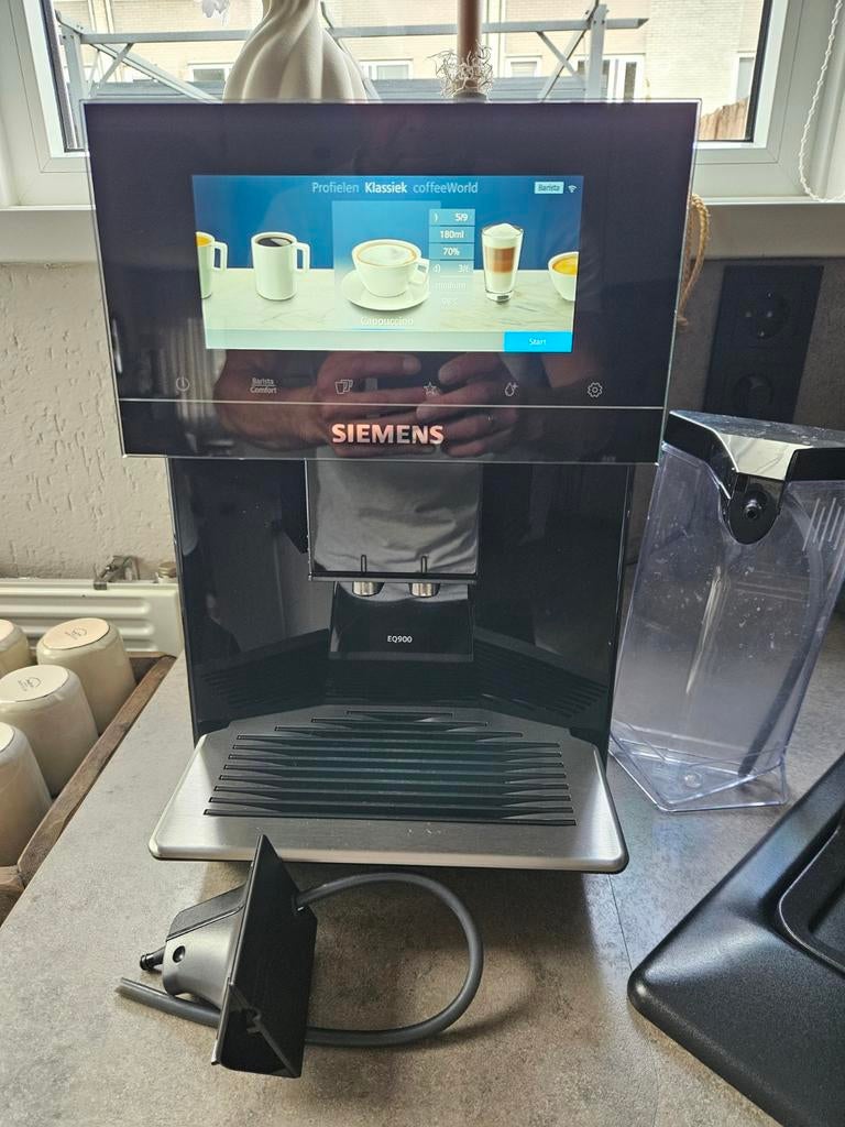 Siemens EQ900 Volautomatische Espressomachine - Zwart, Ophalen, Espresso apparaat