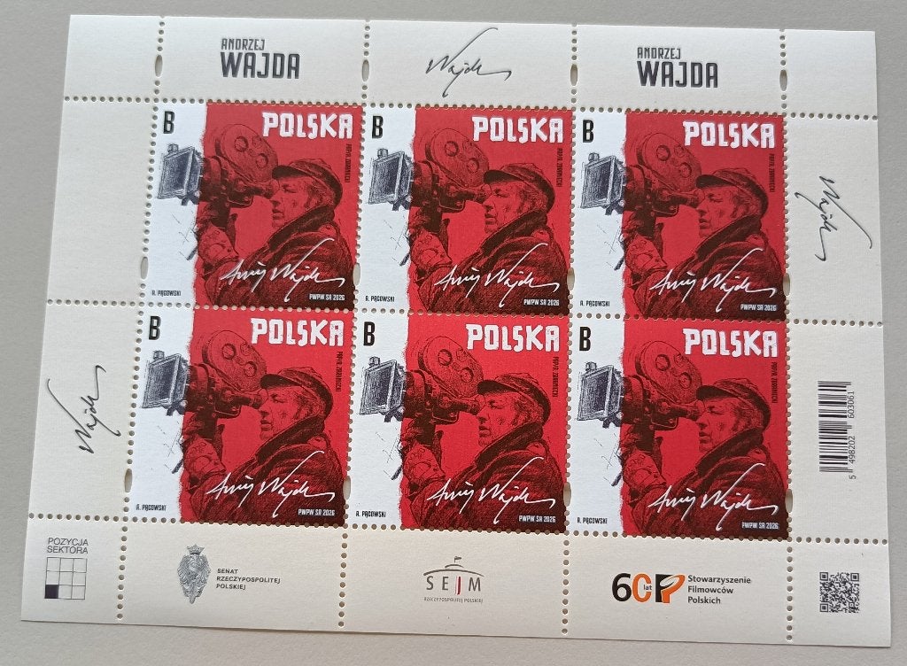 Polen-Poland 2026 Andrzej Wajda sheet, Ophalen of Verzenden, Polen, Postfris