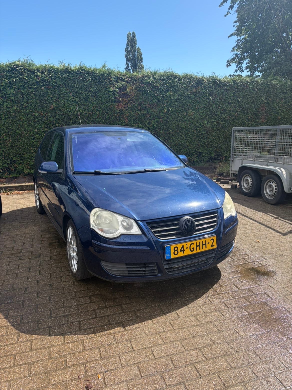 Volkswagen Polo 1.4 16V 59KW 2008 Blauw, Voorwielaandrijving, 4 cilinders, Blauw, Bedrijf