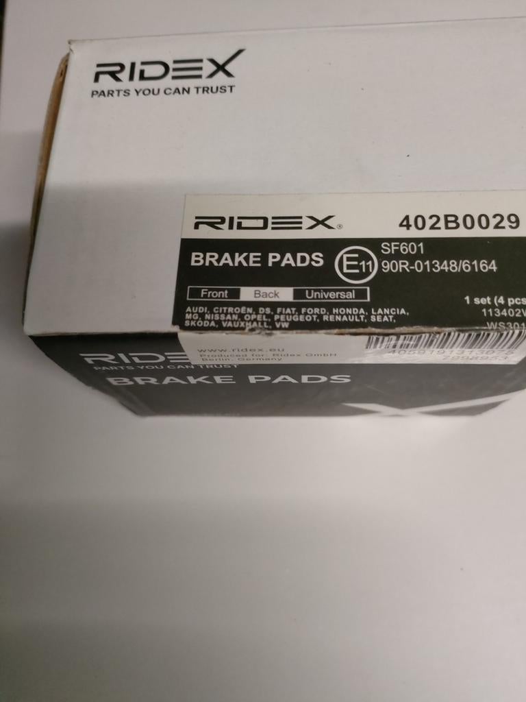 Rameblokken Ridex 402B0029 - Nieuw in doos, Ophalen of Verzenden, Nieuw, Opel
