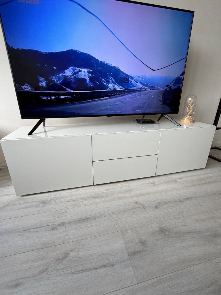 Tv kast wit, Ophalen, Gebruikt, 25 tot 50 cm, Hoogglans