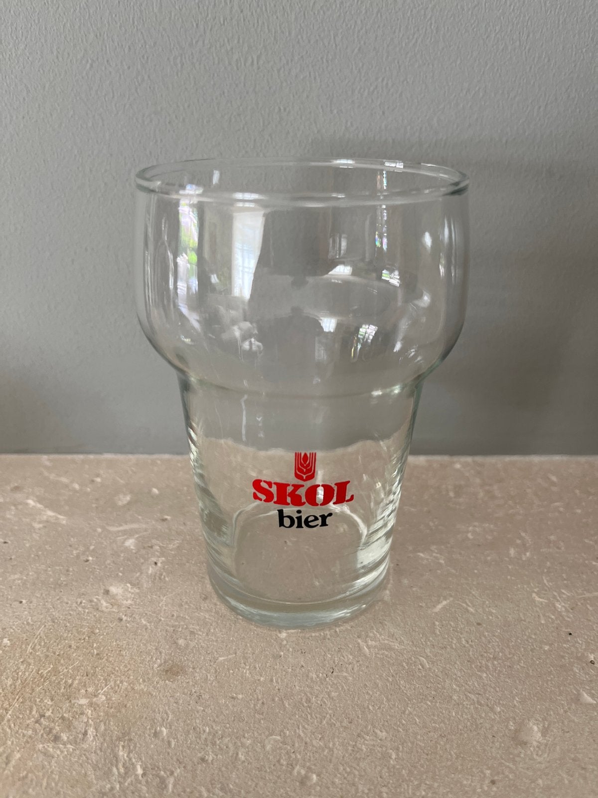 Vintage Skol Bier Glas - Perfect voor Verzamelaars, Ophalen