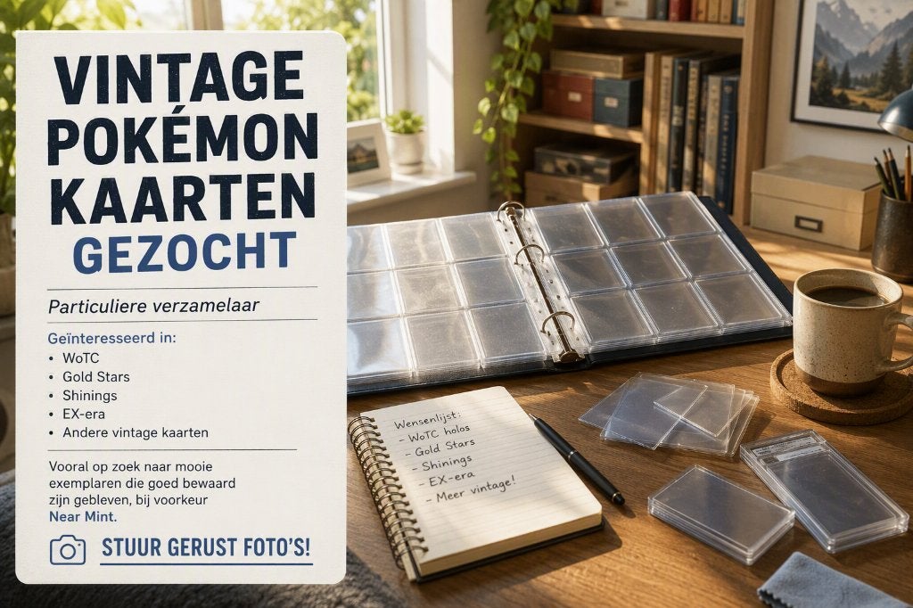 Gezocht: Vintage pokemon kaarten