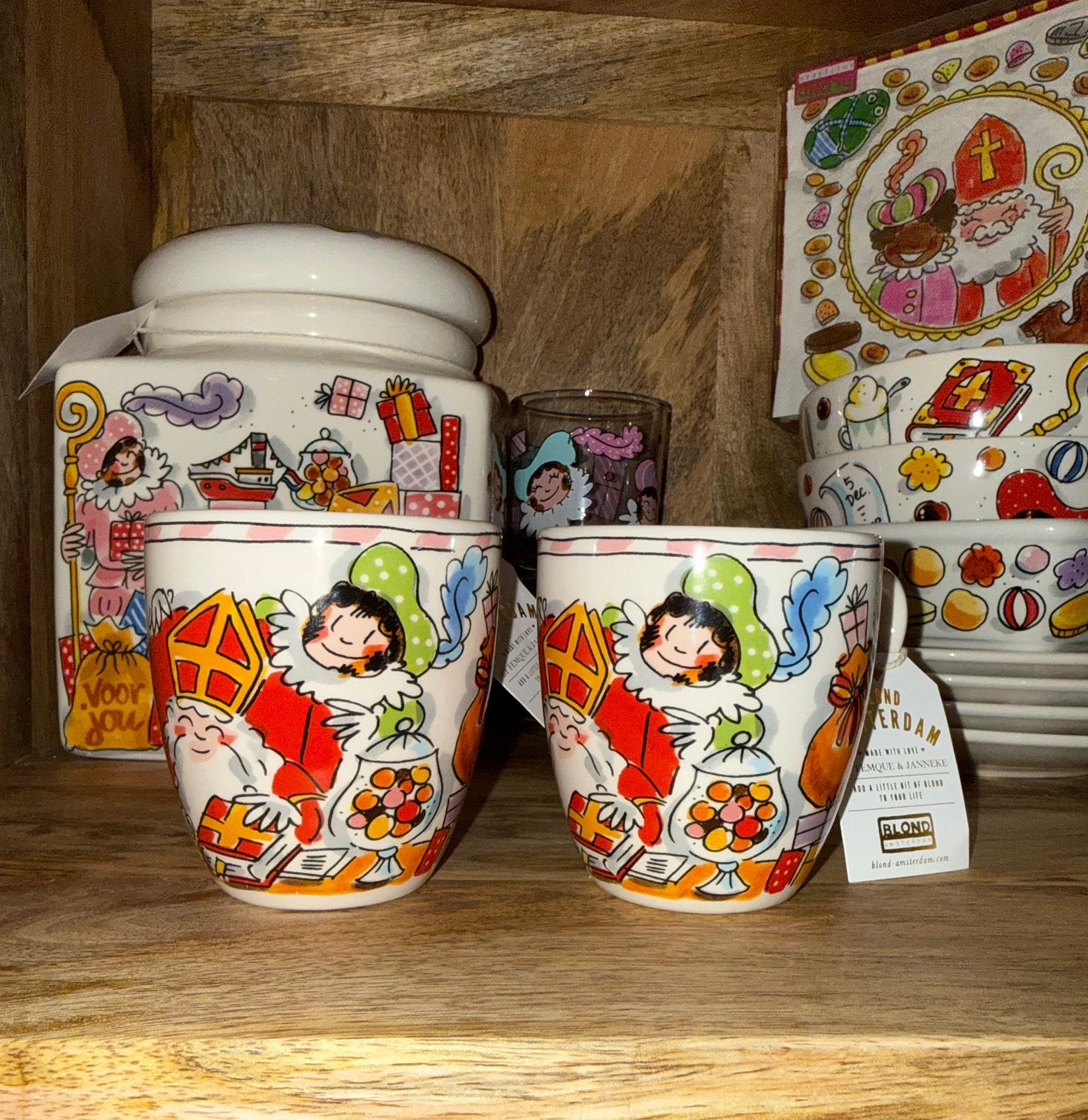 Nieuwe Blond Amsterdam Sinterklaas collectie – complete set, Ophalen, Keramiek, Nieuw, Modern