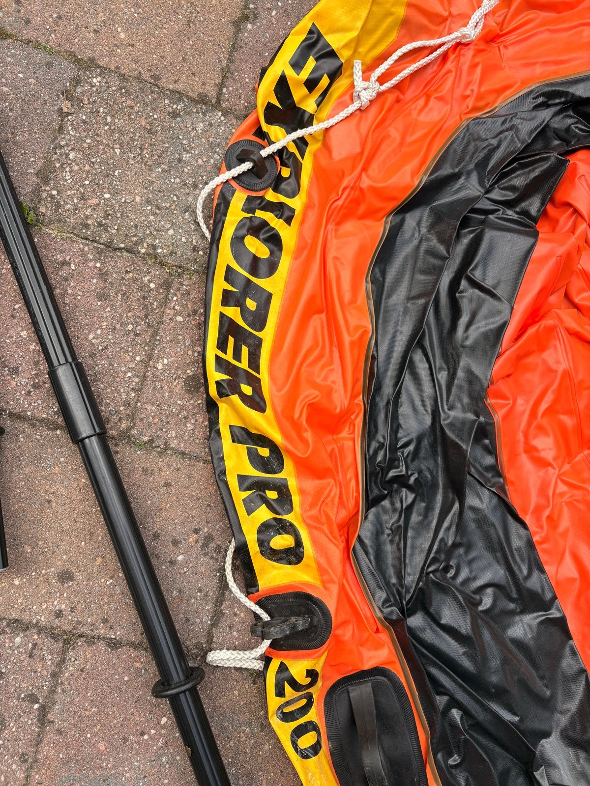 Pvs rubber opblaasboot Explorer Pro 200, Ophalen of Verzenden, Gebruikt