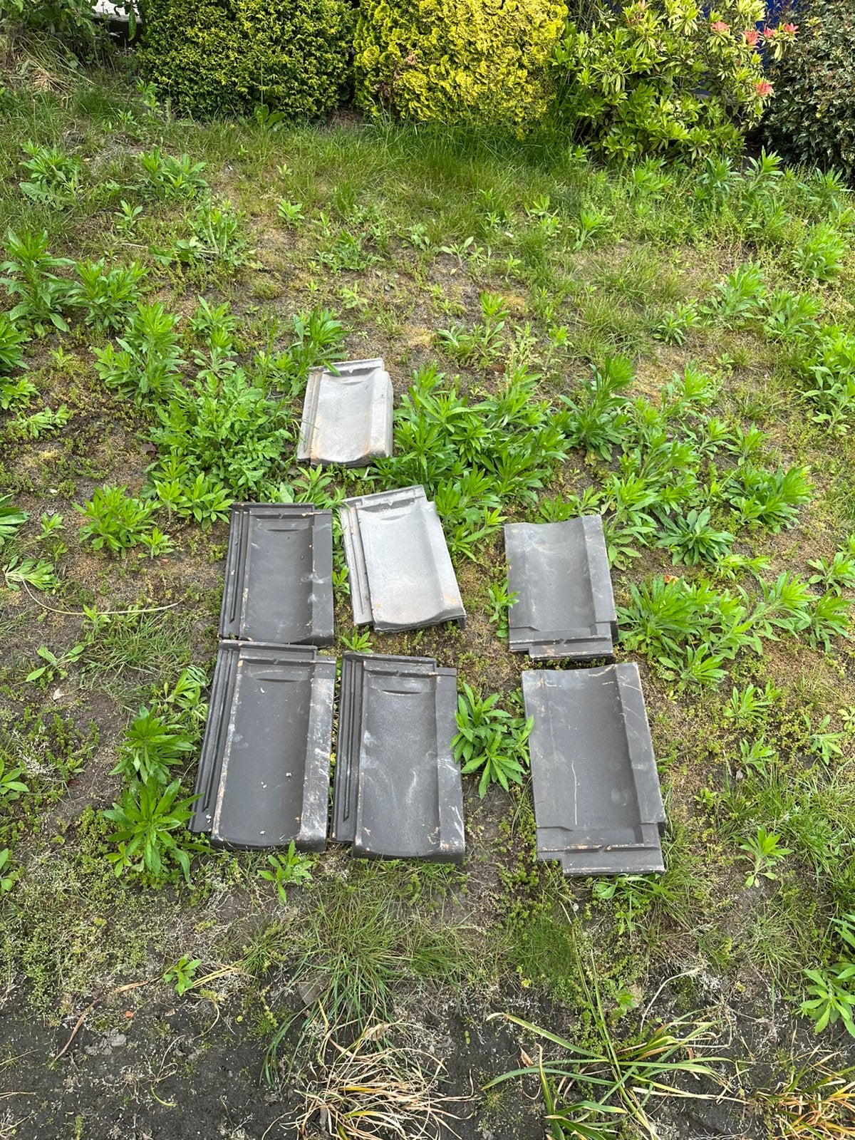 Dakpannen gemaakt in Brüggen, Doe-het-zelf en Verbouw, Dakpannen en Dakbedekking, Ophalen, Steen of Klei, Zo goed als nieuw, 15 m² of meer