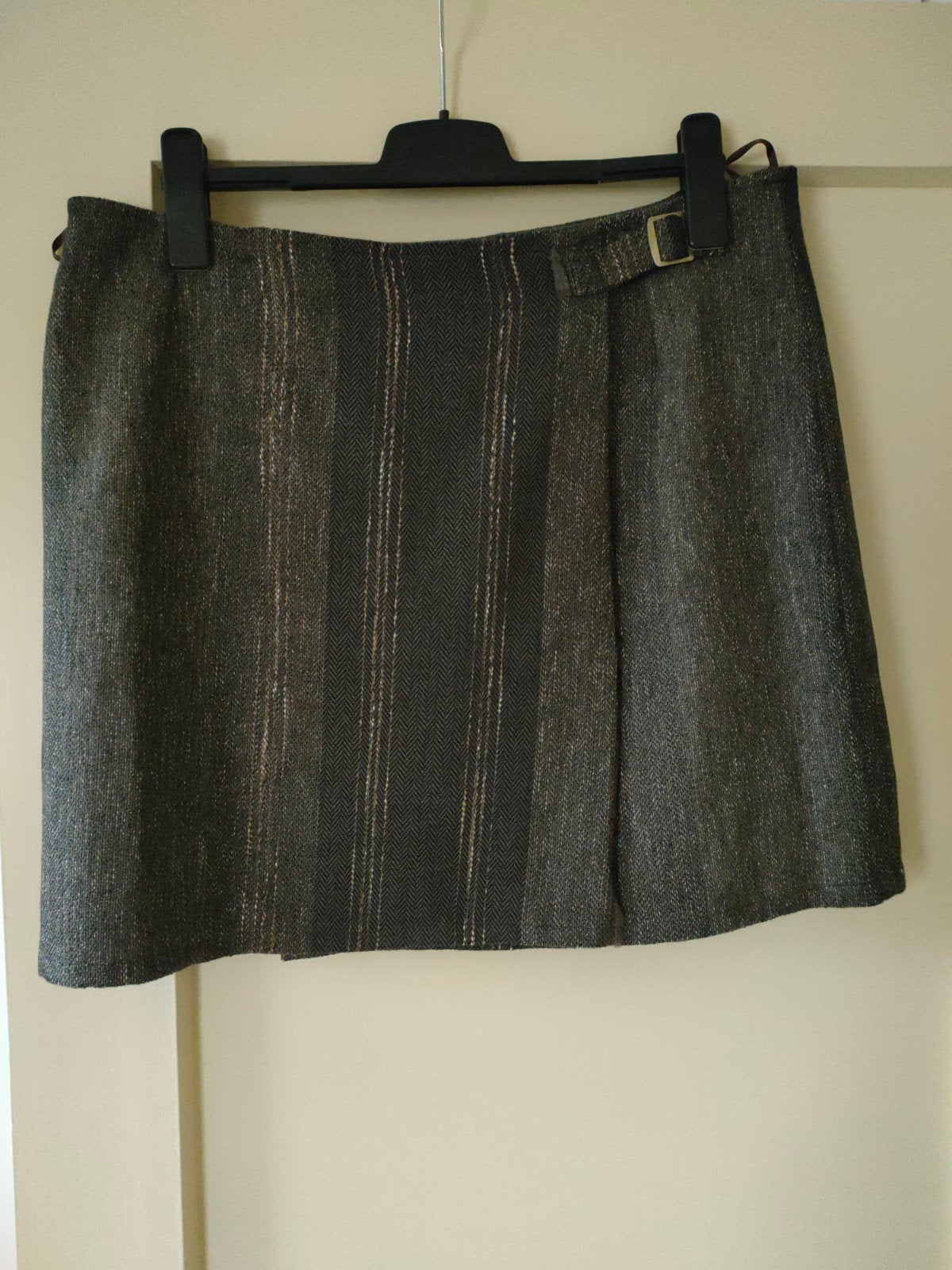 Stijlvol wikkelrokje, Kleding | Dames, Bruin, Maat 42/44 (L), Nieuw, Ophalen of Verzenden