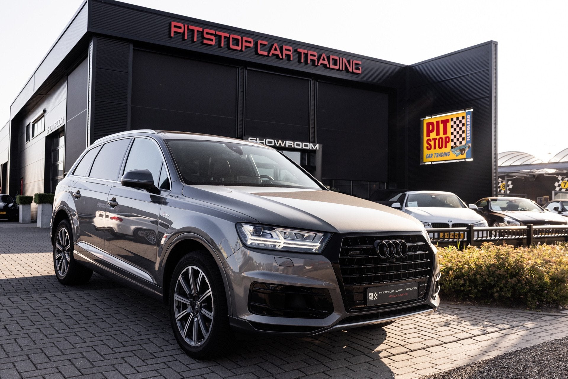 Audi Q7 3.0 TFSI quattro S 7p, Leder, Pano, Camera, Black Pa, Auto's, Audi, Lichtsensor, Gebruikt, Euro 6, 2995 cc