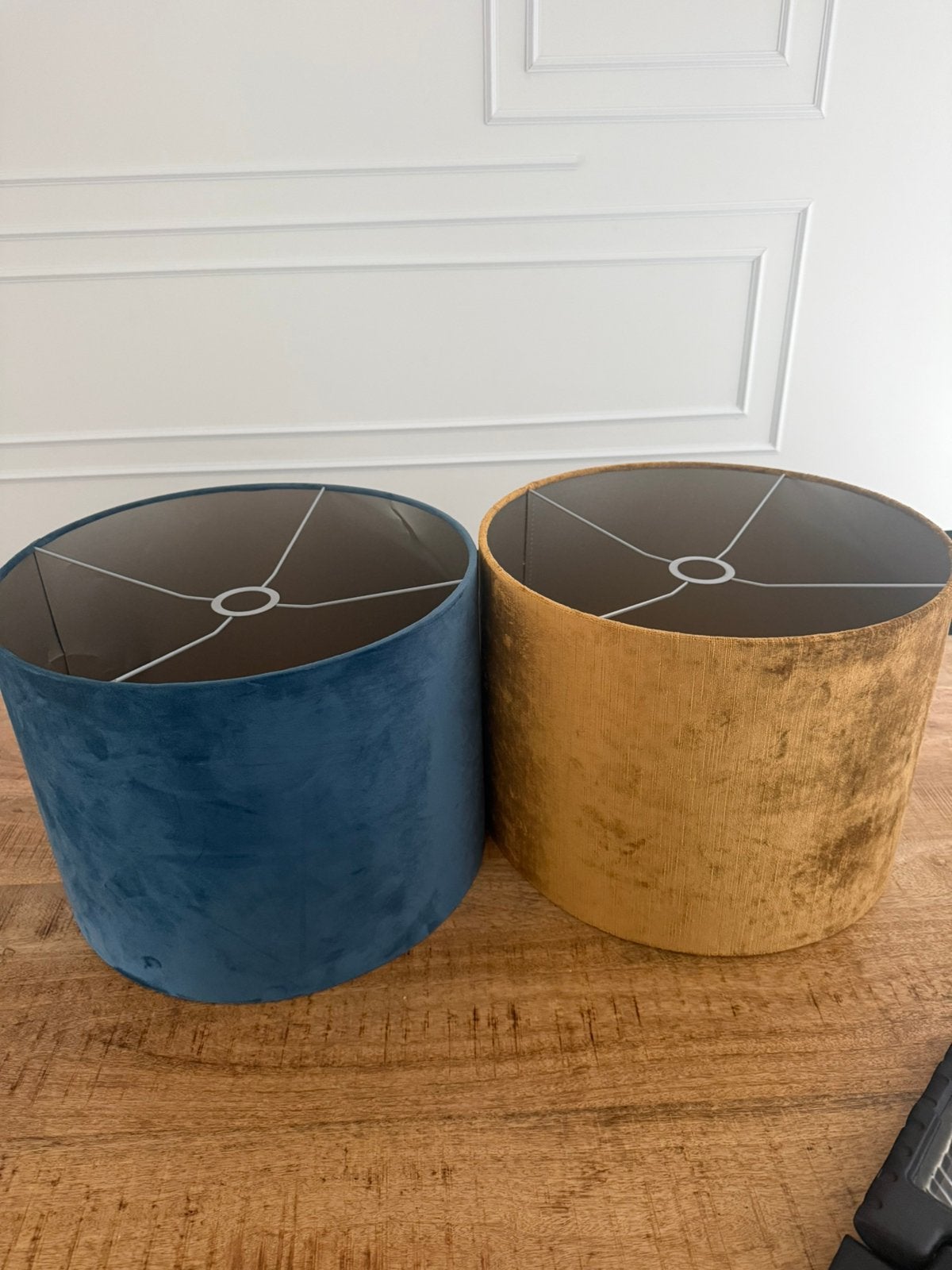 2 lampenkappen, Ophalen of Verzenden, Zo goed als nieuw, Blauw
