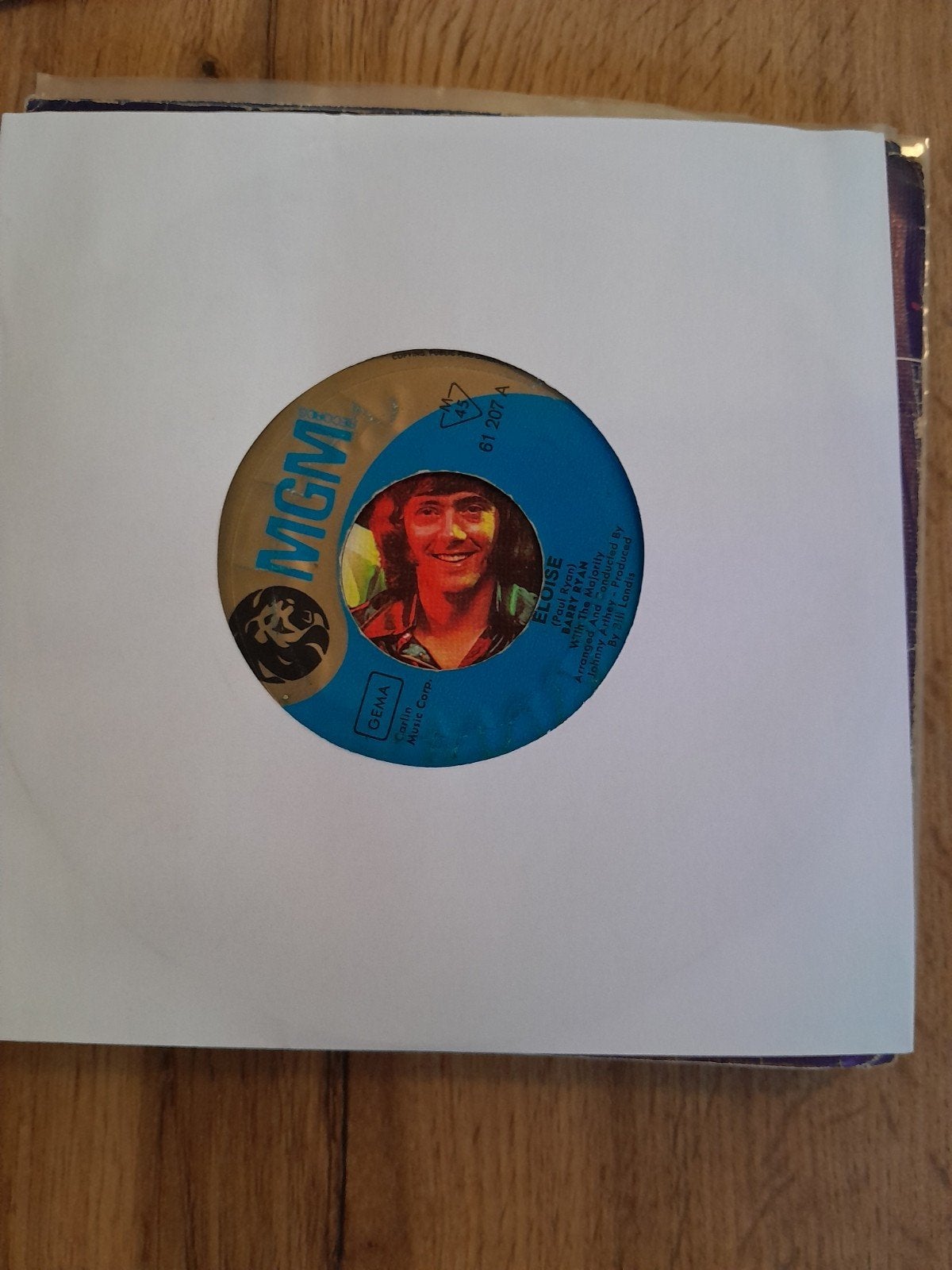 Barry ryan 7inch eloise, Cd's en Dvd's, Ophalen of Verzenden, Zo goed als nieuw, Pop