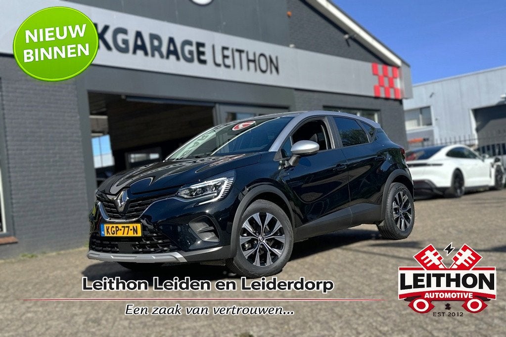 Renault Captur 90pk TCe Intense (bj 2022), Auto's, Stof, Gebruikt, Zwart, Origineel Nederlands