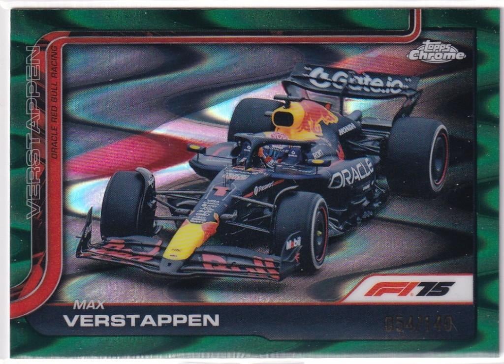Max Verstappen Green RayWave Refractor #73 /140, Verzenden, Nieuw, Formule 1