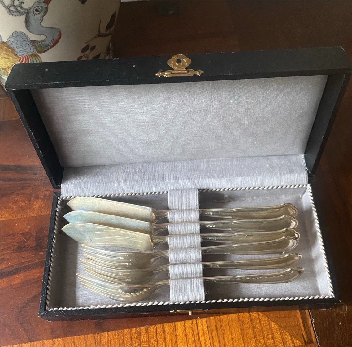 Oud visbestek van 800 zilver, Ophalen of Verzenden, Zilver
