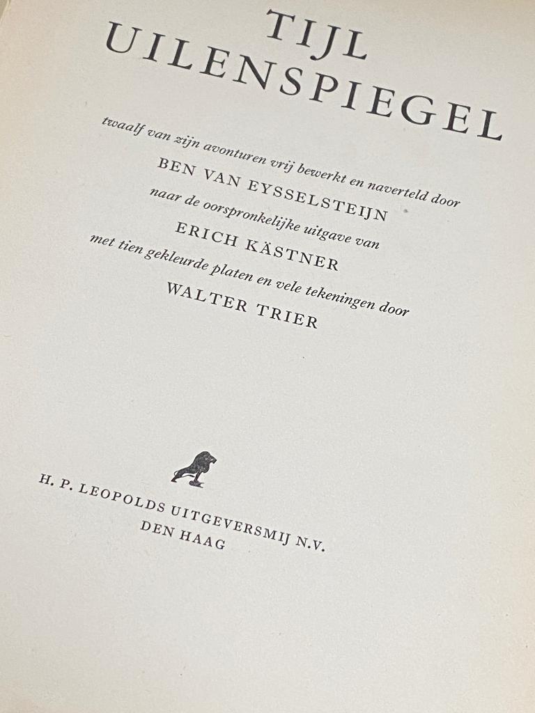 Tijl Uilenspiegel - ill. Walter Trier (derde druk 1955), Ophalen of Verzenden