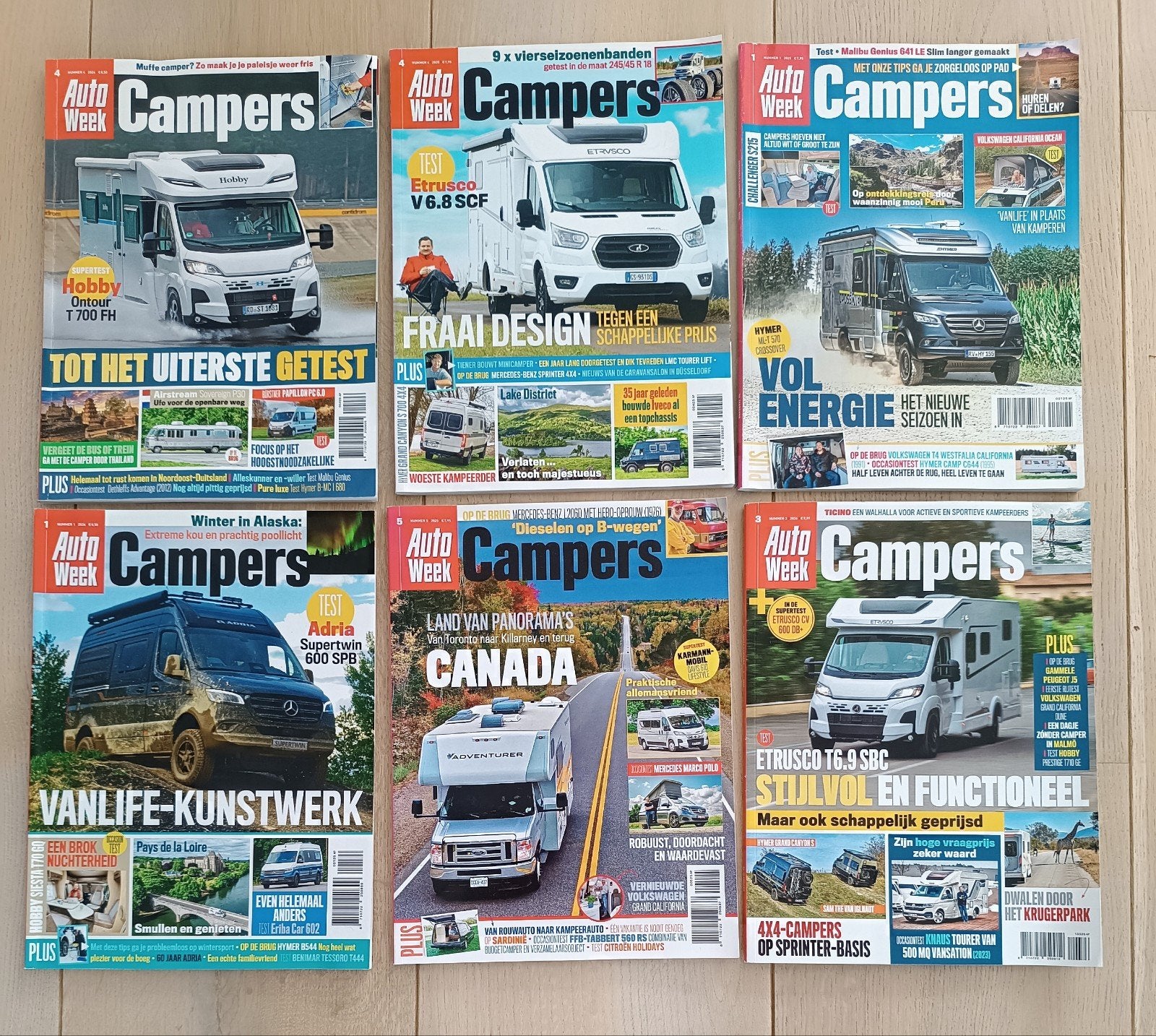 6x Autoweek Campers Magazine - Diverse Uitgaven, Ophalen of Verzenden, Zo goed als nieuw
