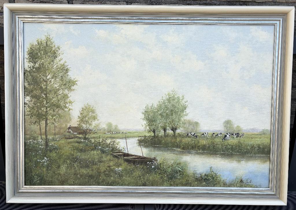 Schilderij van Peter Motz, Antiek en Kunst, Kunst | Schilderijen | Klassiek, Ophalen of Verzenden