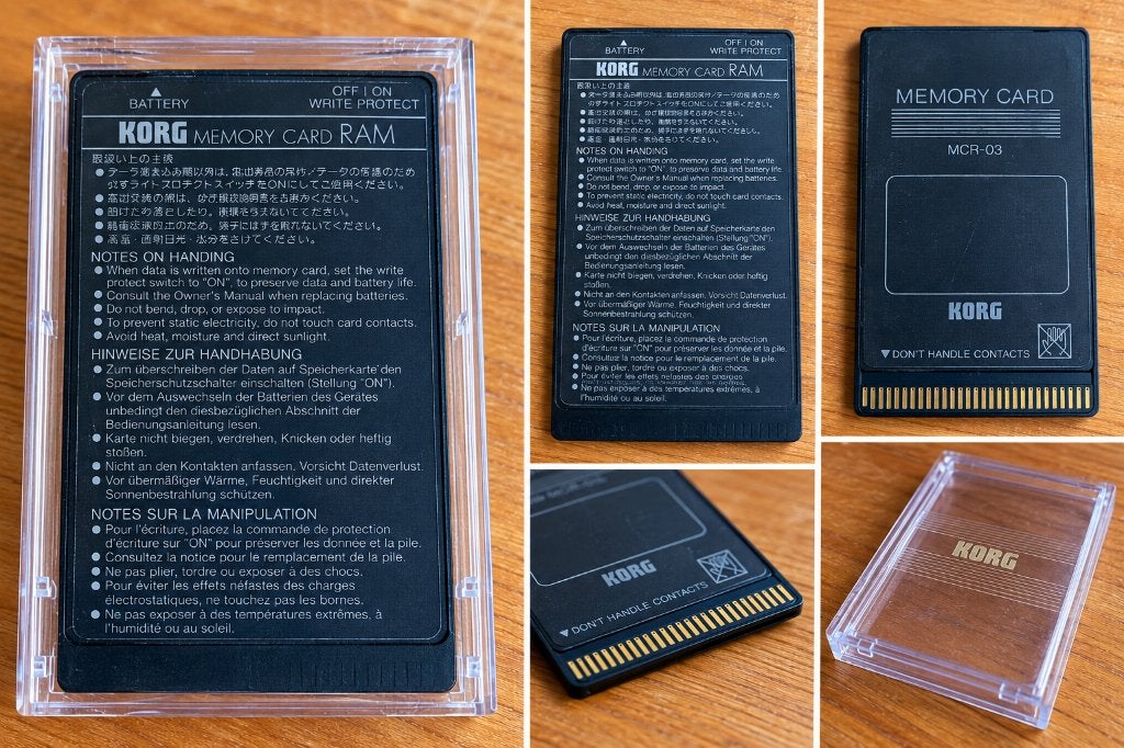 KORG MCR-03 RAM Memory Card 256Kbit Vintage Synth M1, Verzenden, Zo goed als nieuw, Overige aantallen, Korg