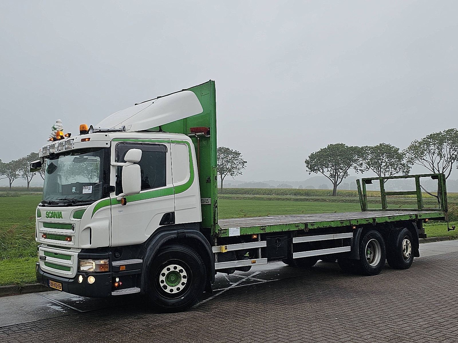 SCANIA P230 6x2*4 airco nl-truck, Auto's, Scania, Verwarmde buitenspiegels, Wit, Origineel Nederlands