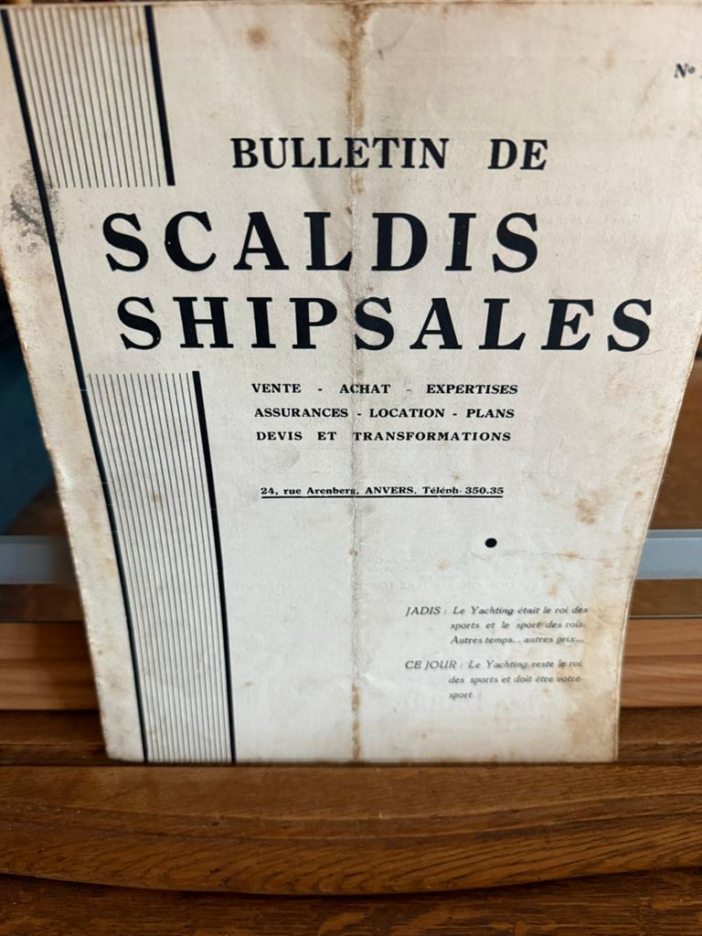 Bulletin de Scaldis Shipsales - Oude scheepscatalogus, Boeken, Catalogussen en Folders, Ophalen of Verzenden, Gelezen, Catalogus