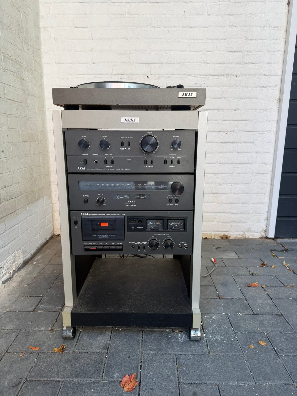 Akai stereo set tuner cassettedeck, Ophalen, Gebruikt