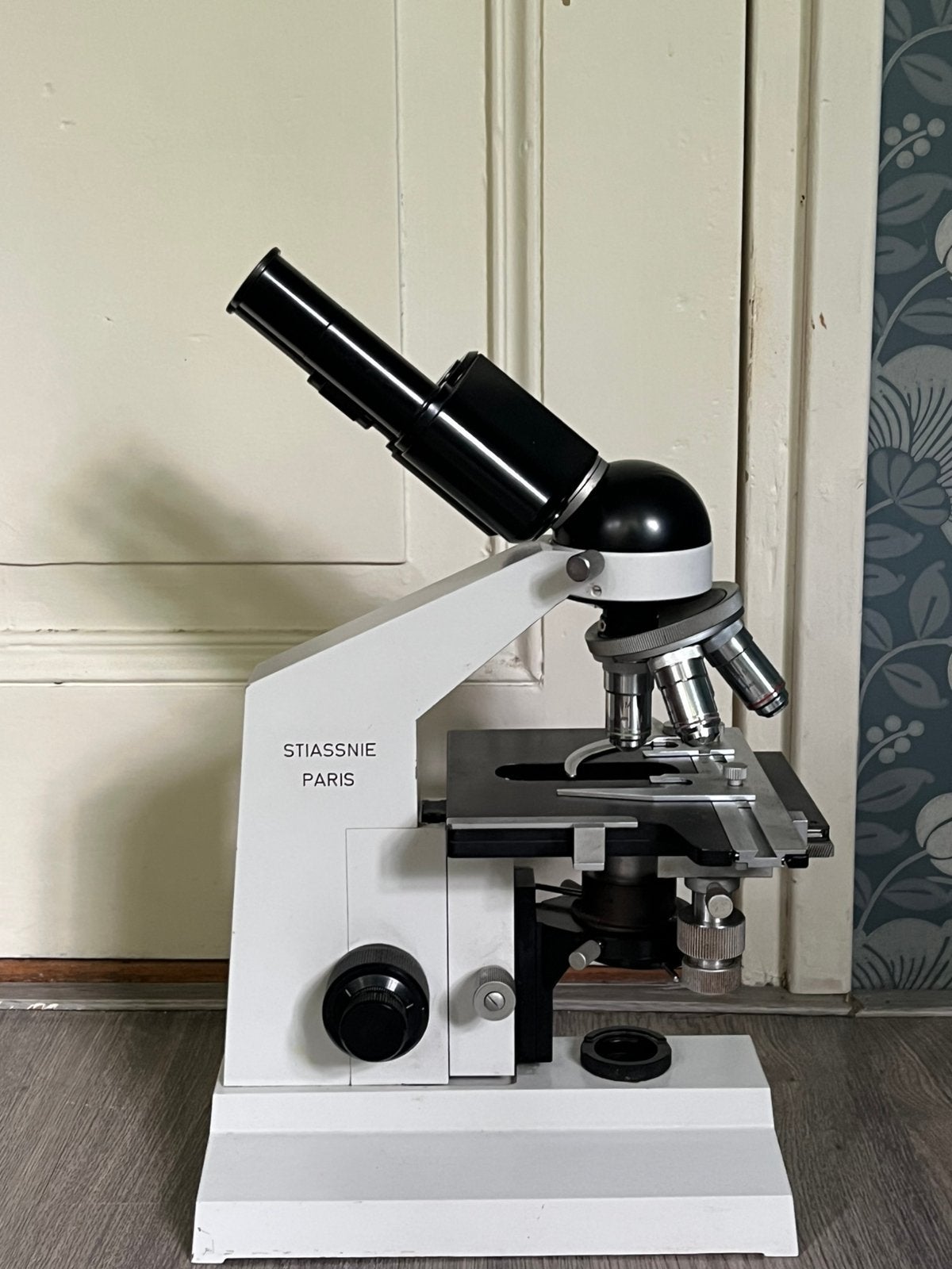 Stiassni Paris binoculair microscoop, Ophalen, Zo goed als nieuw