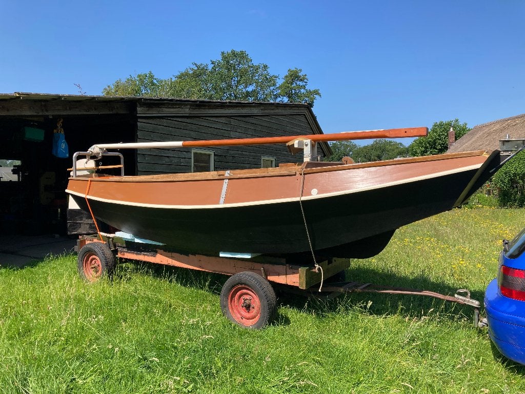 Houten schouw, Watersport en Boten, Overige merken, Gebruikt, Geen motor, 6 m