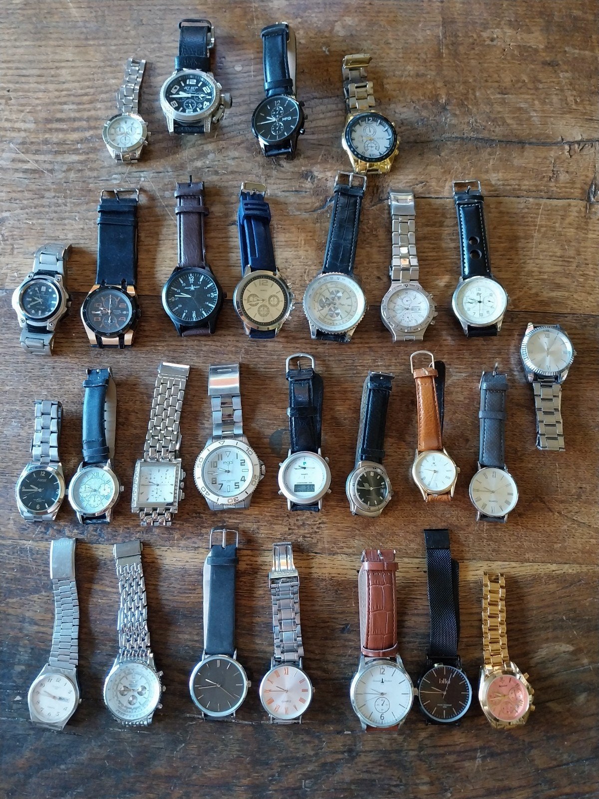 27 stuks werkende heren horloges, Ophalen of Verzenden, Staal, Overige merken, 1960 of later