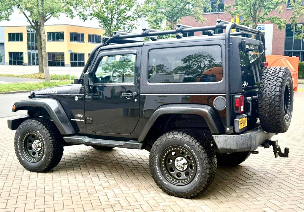 ‼️JEEP WRANGLER JK 3.6 284PK OFF-ROAD 4X4 CABRIO YOUNGTIMER, Auto's, Jeep, Automaat, Euro 5, Stof, Zwart