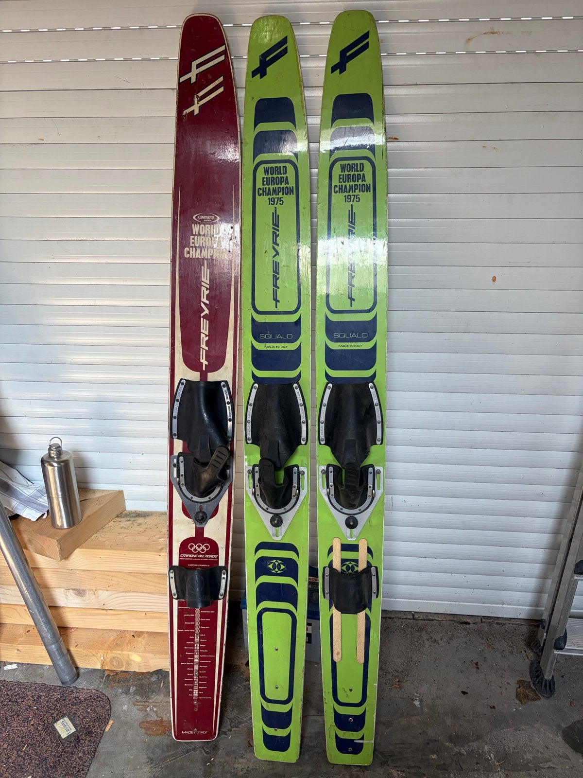 Vintage Freyre Waterski's - World Europa Champion 1975, Ophalen, Gebruikt, 160 cm of meer, Waterski's