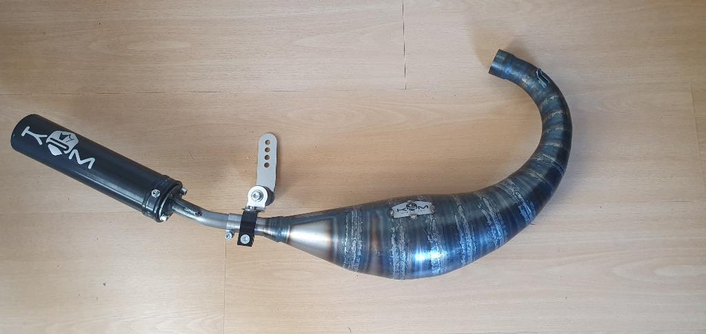 NIEUW KRM uitlaat AM6 Derbi 70CC 80CC 90CC 100CC Yasuni Voca, 90cc, KRM, Nieuw, Uitlaat