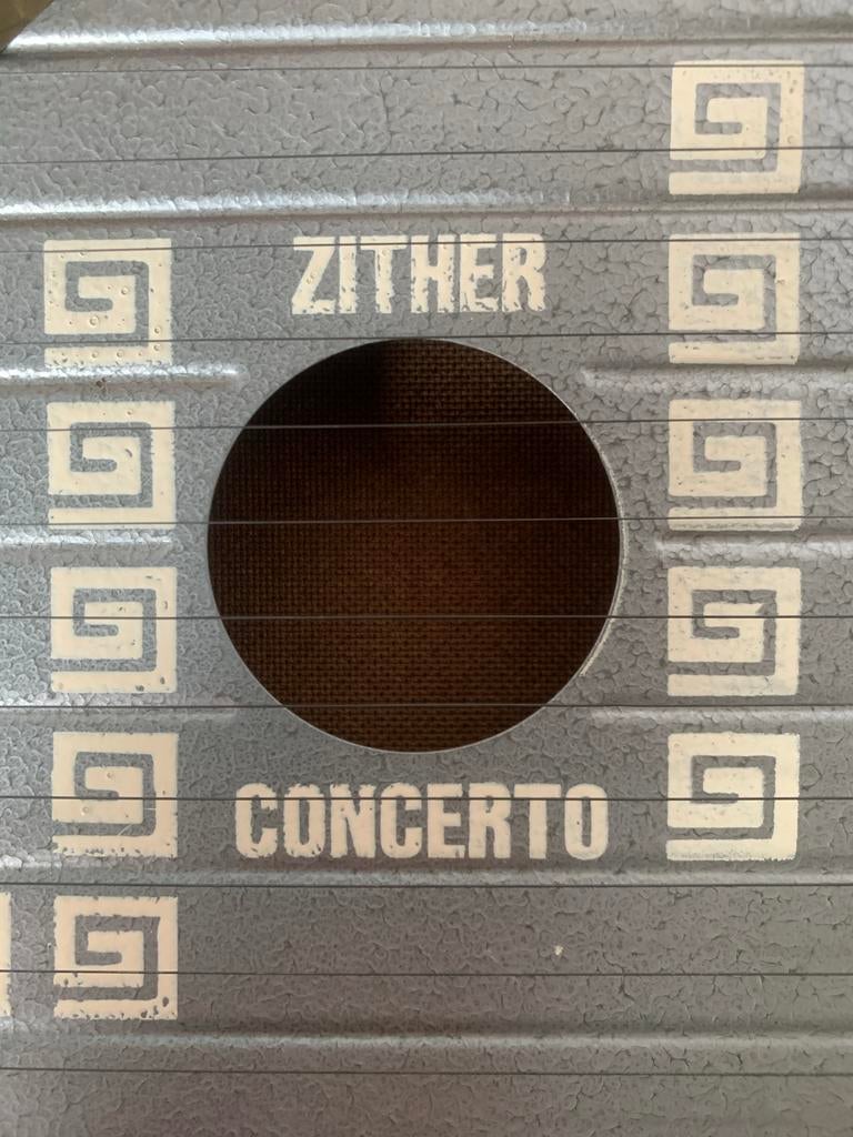 Vintage Harbert Jr. Zither Cetra Concerto metaal, Ophalen of Verzenden, Zo goed als nieuw