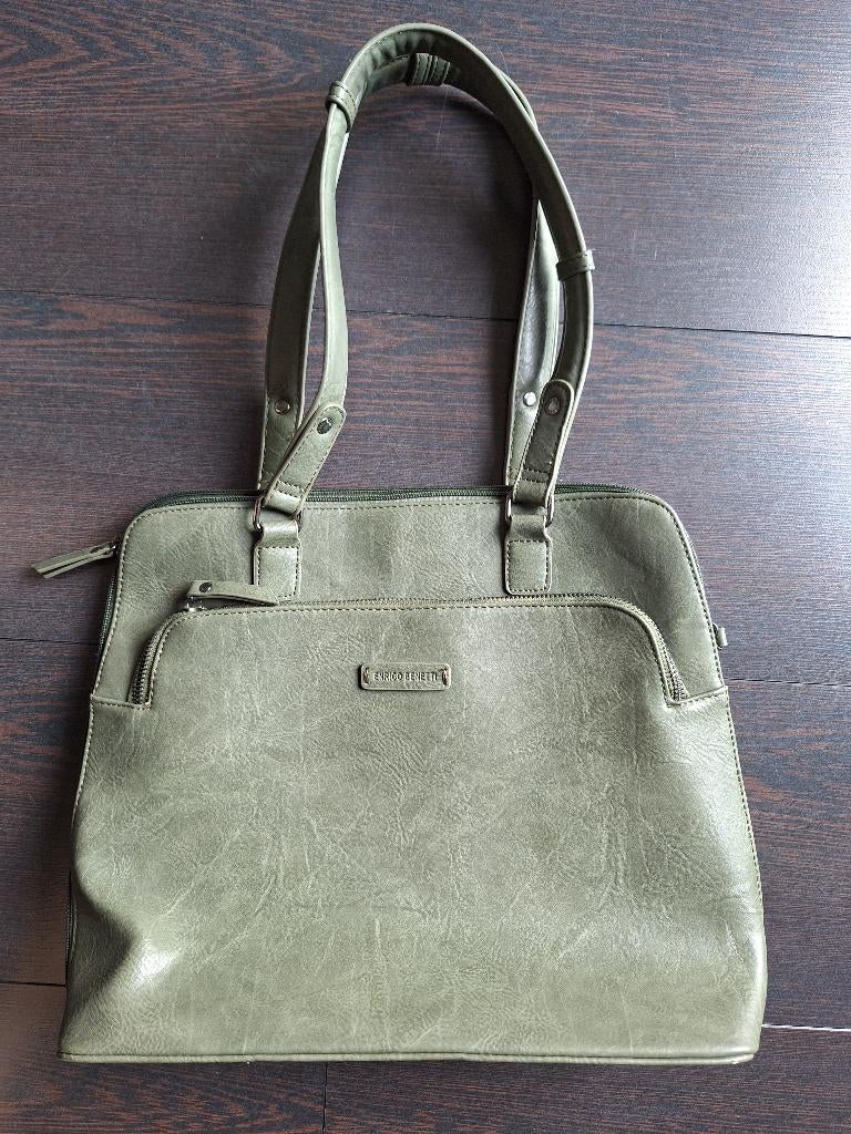 Enrico Benetti laptoptas (15 inch) groen NIEUW, Ophalen of Verzenden, 15 inch, Nieuw, Schoudertas