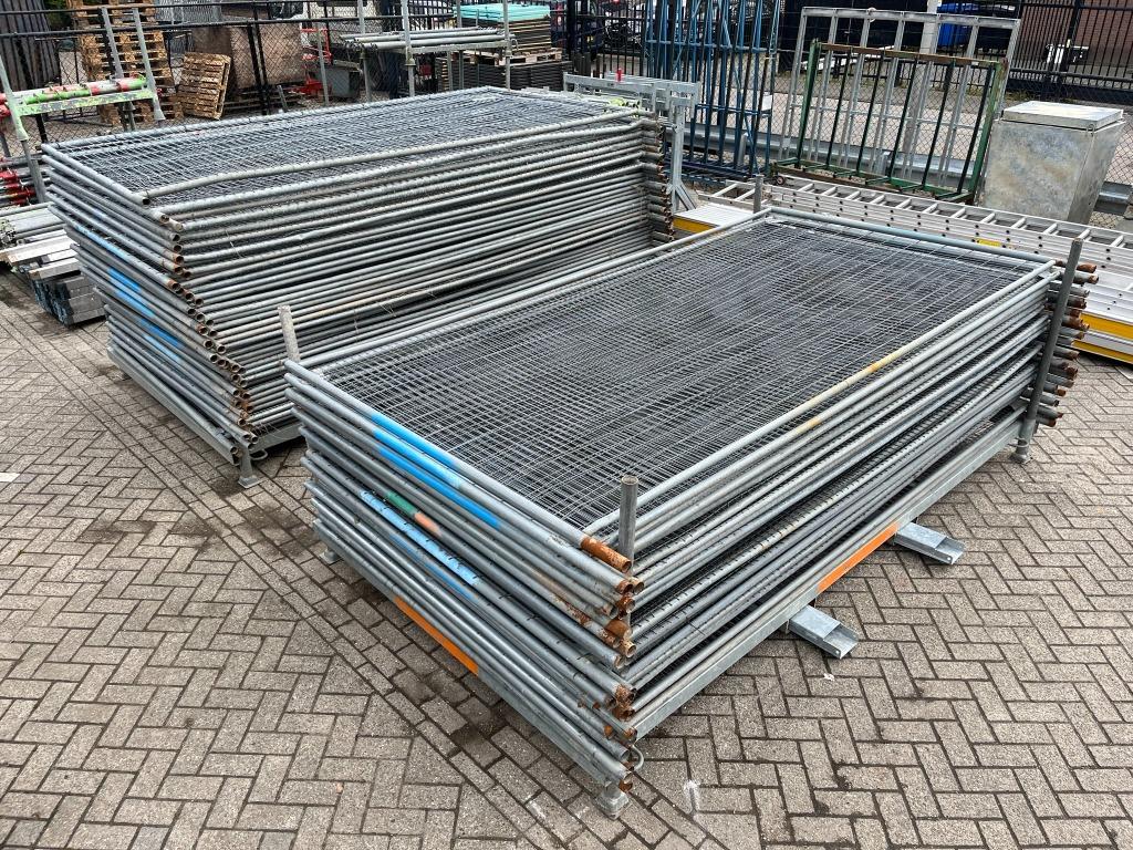 Bouwhekken/bouwhek/bouw hekken/bouw afzetting/bouw afzetting, Ophalen, Gebruikt
