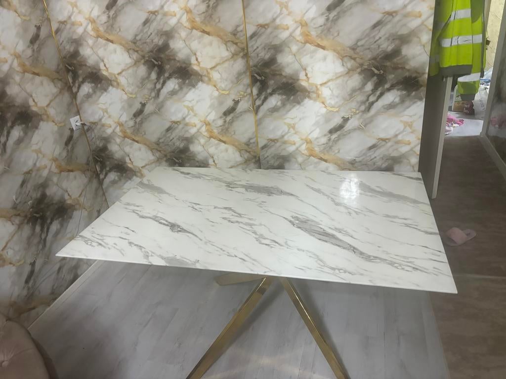 Tafel marmer, Ophalen, Minder dan 10 m², Wit