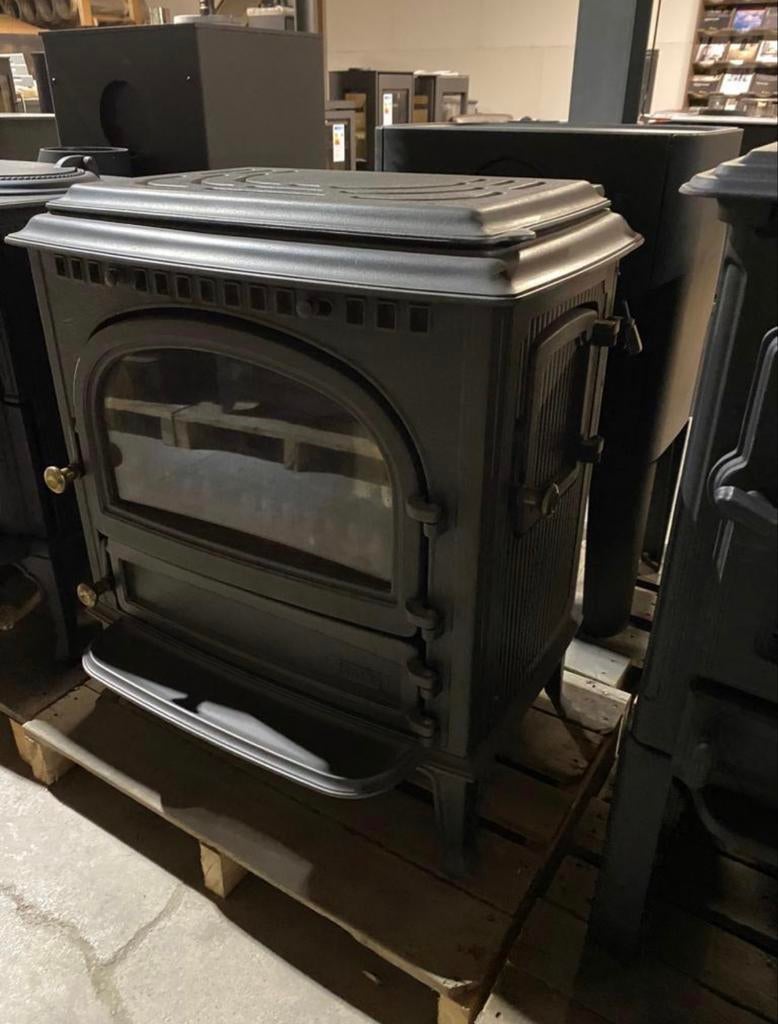 Saey 92 hout-/kolenkachel met kookplaat 12kW, Ophalen, Houtkachel, Zo goed als nieuw, Vrijstaand