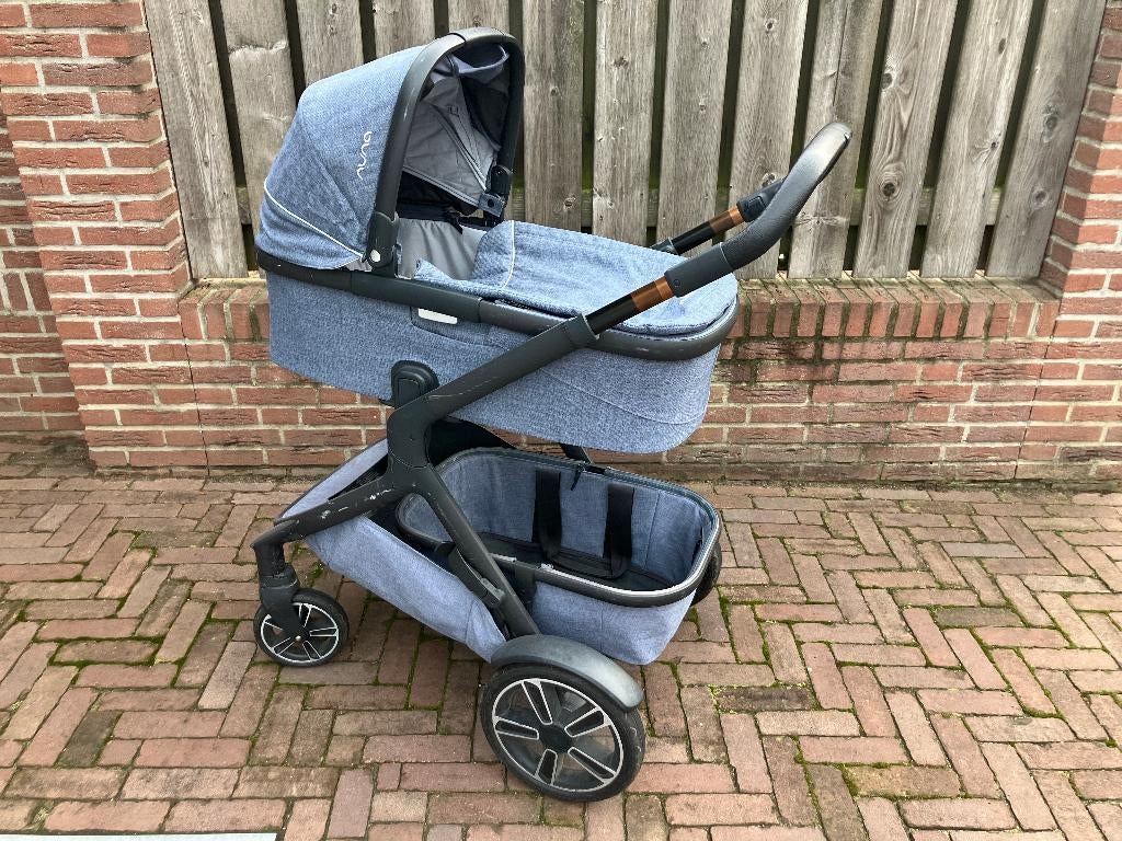 Nuna Demi Grow - Aspen / blauw, Gebruikt, Combiwagen, Verstelbare duwstang, Ophalen