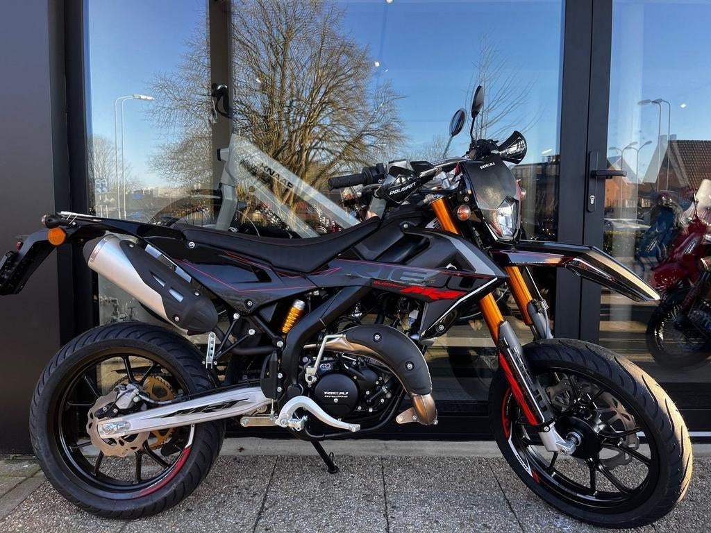 Rieju MRT SM  50CC | Super Motard | Zwart | AKTIE  Knalprijs, Fietsen en Brommers, 6 versnellingen, RIEJU, Maximaal 45 km/u, Onbekend